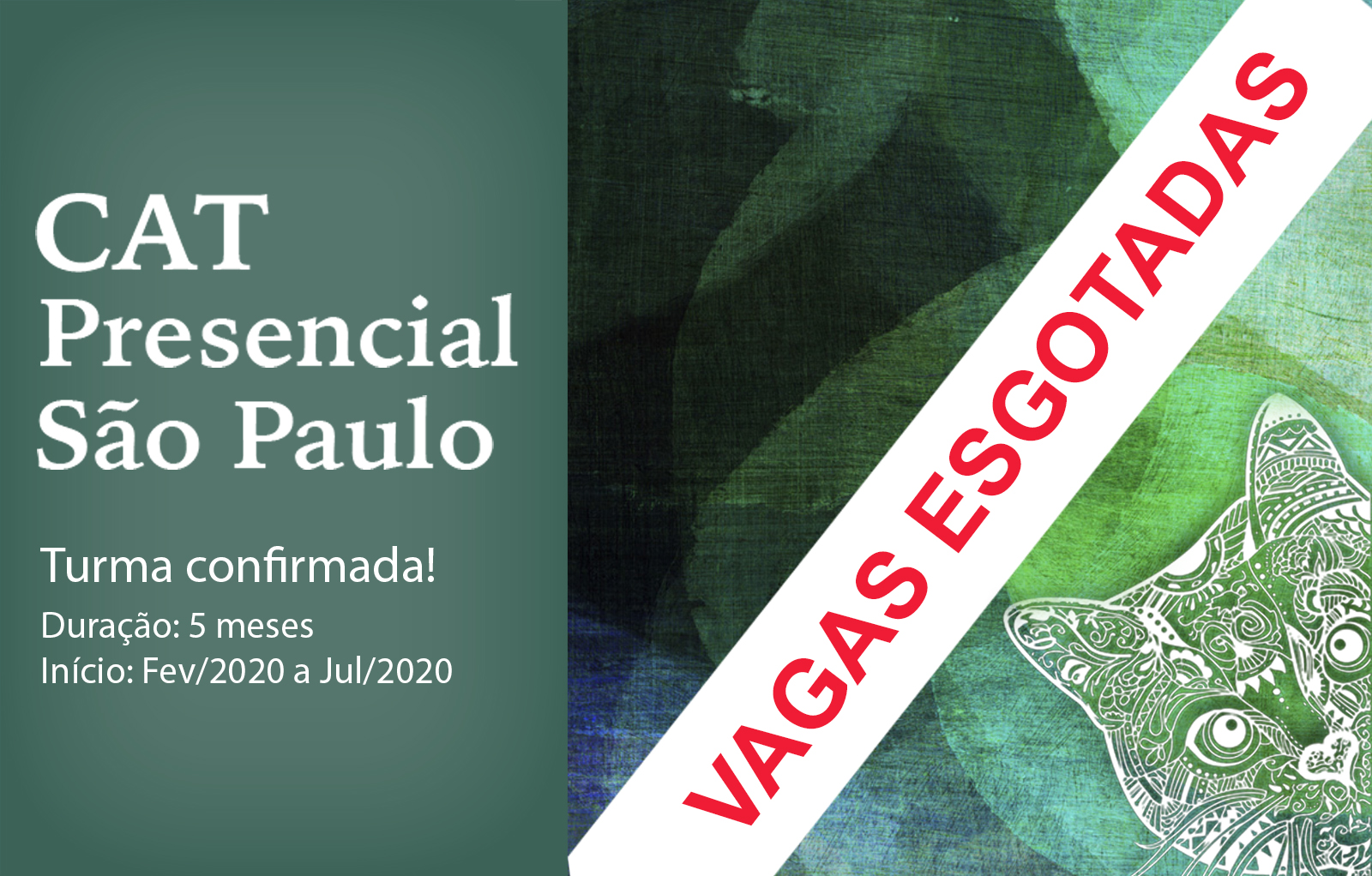 CAT Presencial SP 2020 - Curso com duração de 5 meses